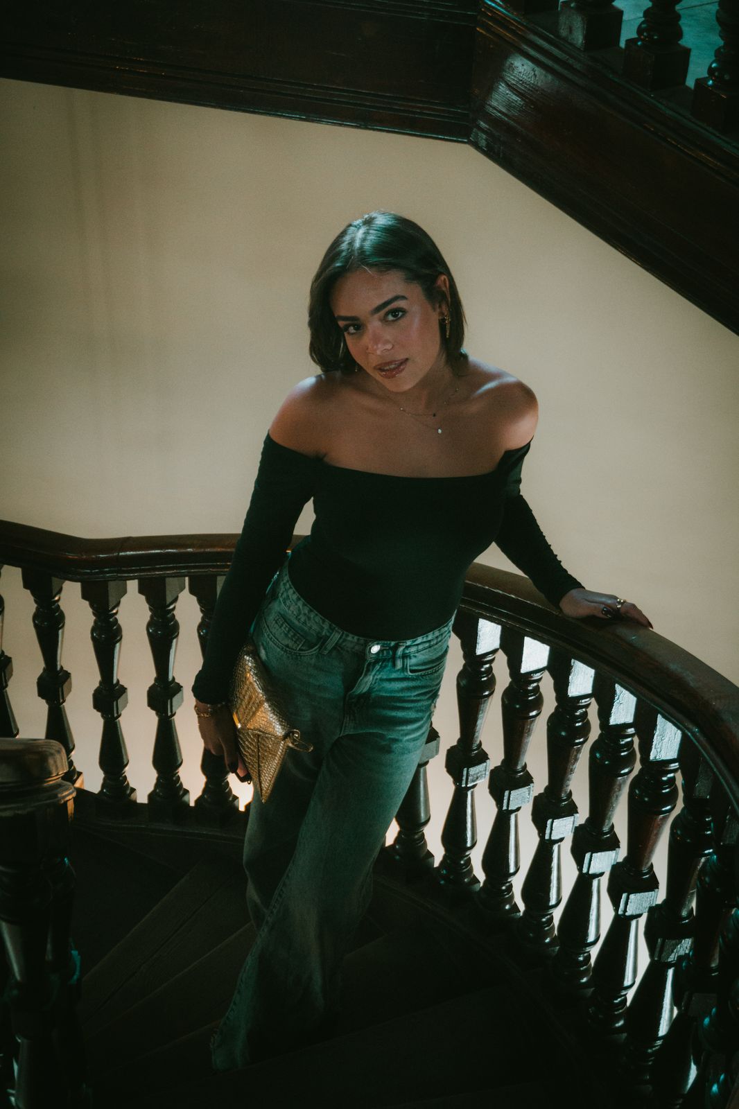 black off shoulder top